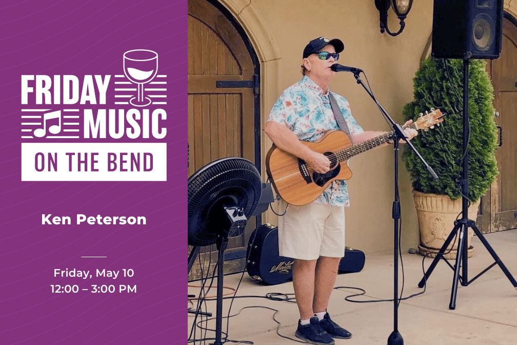 Live music with Ken Peterson at Scribner Bend Vineyards